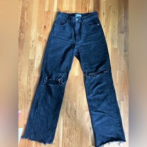 Black Zara ripped jeans